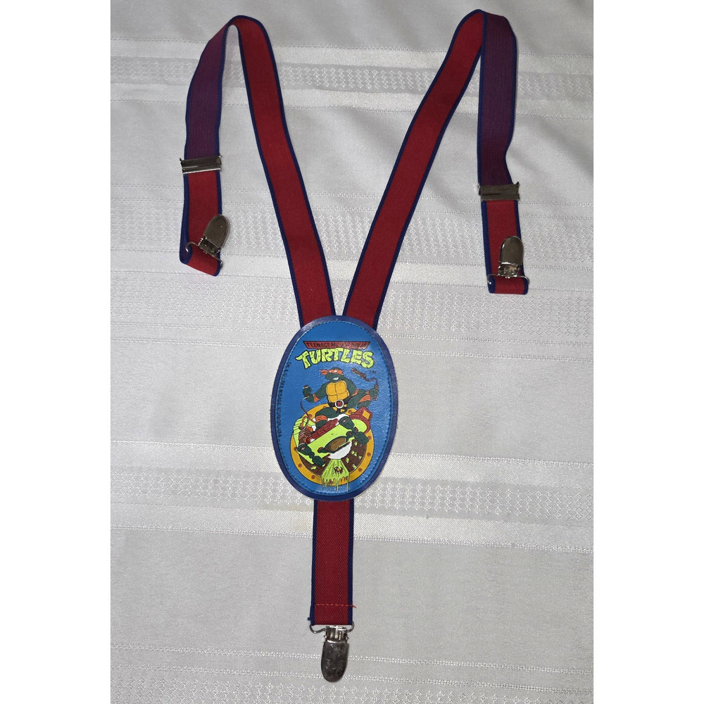 Tmnt Teenage Mutant Ninja Turtles Suspenders Michaelangelo Vintage 1989